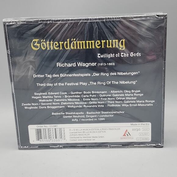 Richard Wagner Gotterdammerung Twilight of the Gods 4 CDs & Booklet Brand New - Picture 2 of 6
